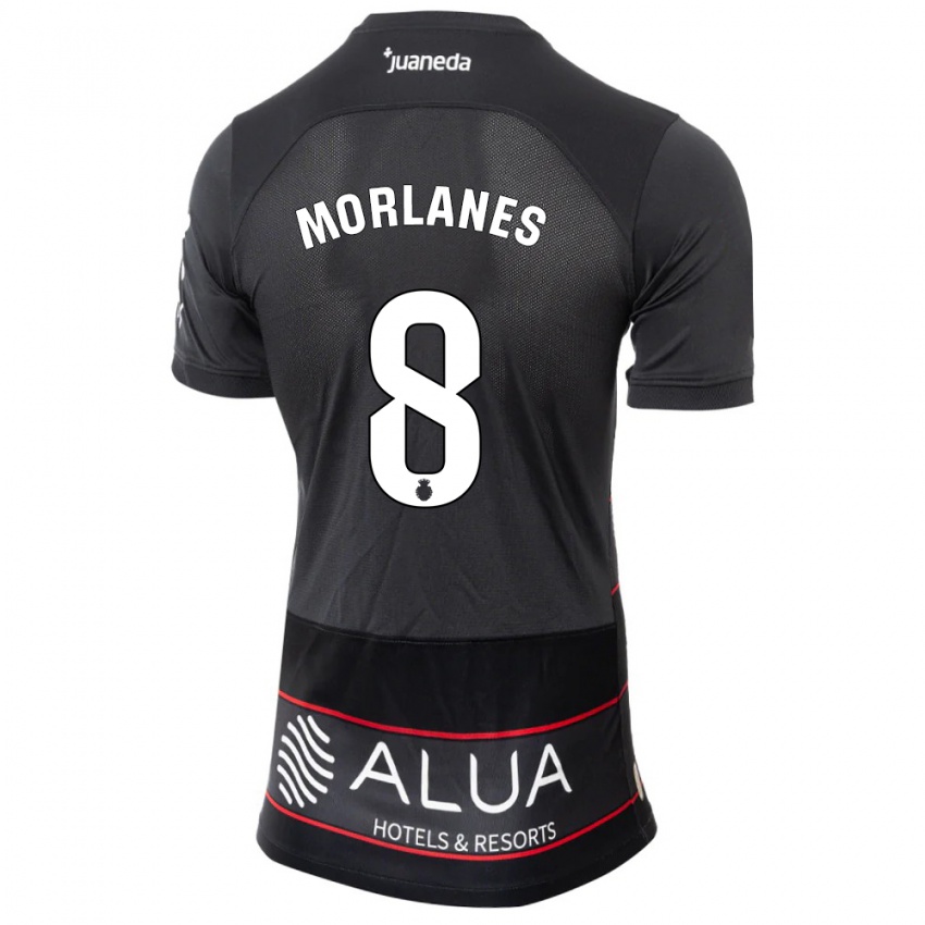 Hombre Camiseta Manu Morlanes #8 Negro 2ª Equipación 2023/24 La Camisa México