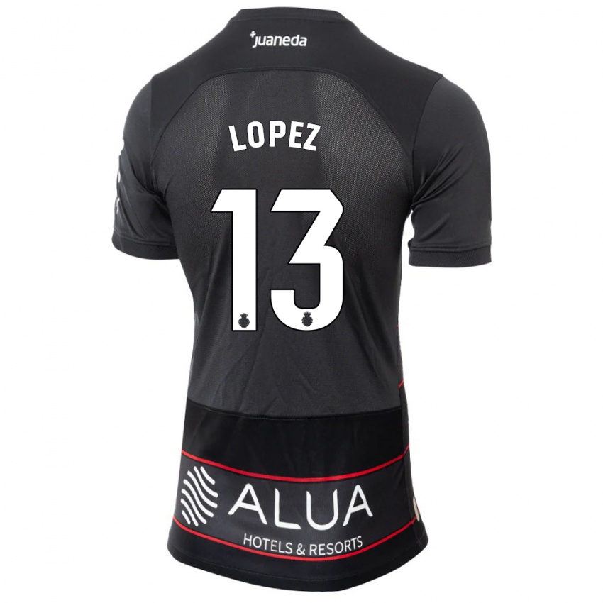 Hombre Camiseta Iván López #13 Negro 2ª Equipación 2023/24 La Camisa México