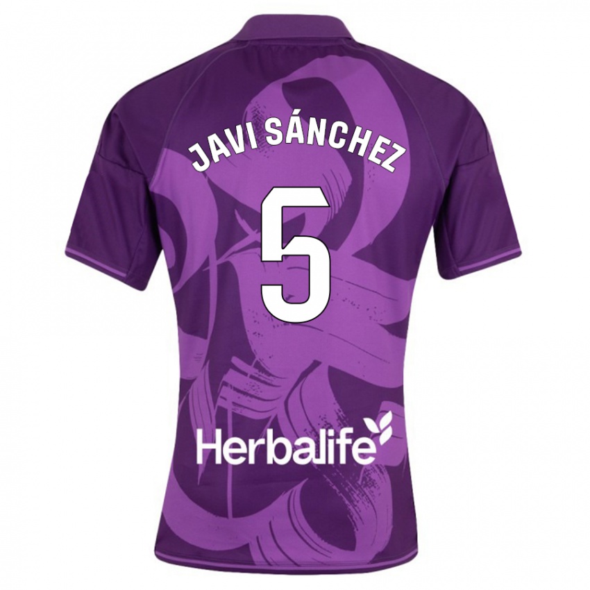 Hombre Camiseta Javi Sánchez #5 Violeta 2ª Equipación 2023/24 La Camisa México