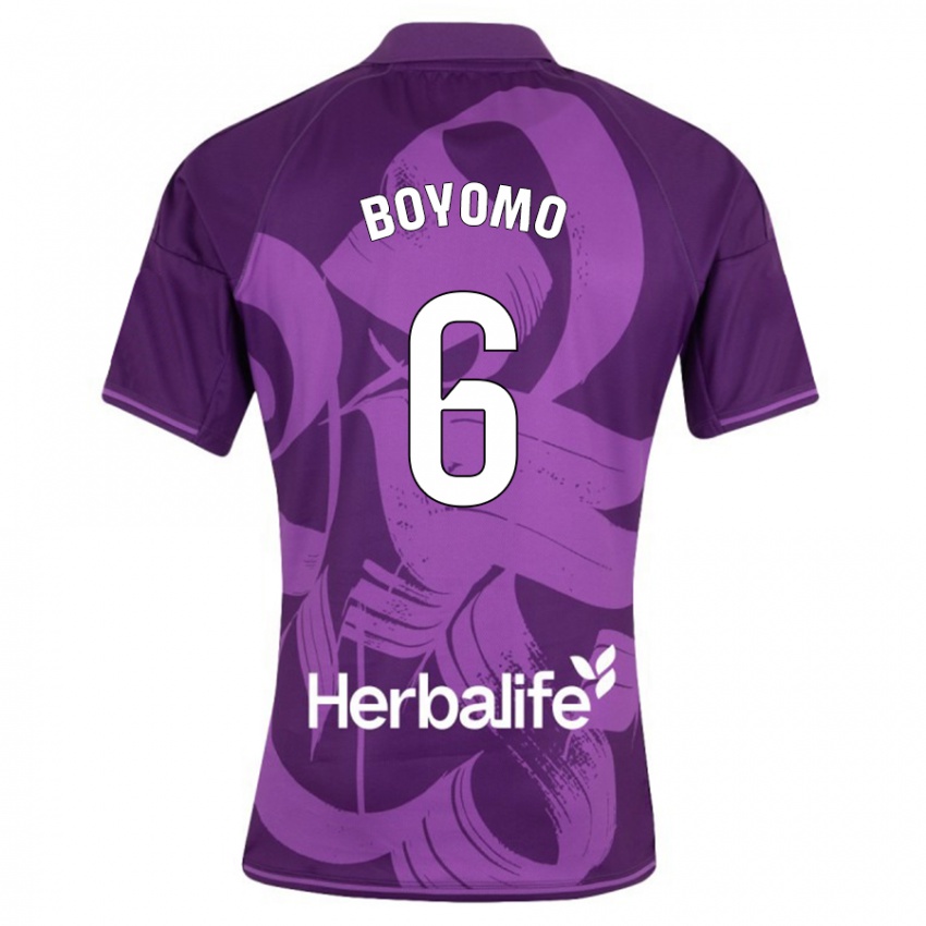 Hombre Camiseta Enzo Boyomo #6 Violeta 2ª Equipación 2023/24 La Camisa México