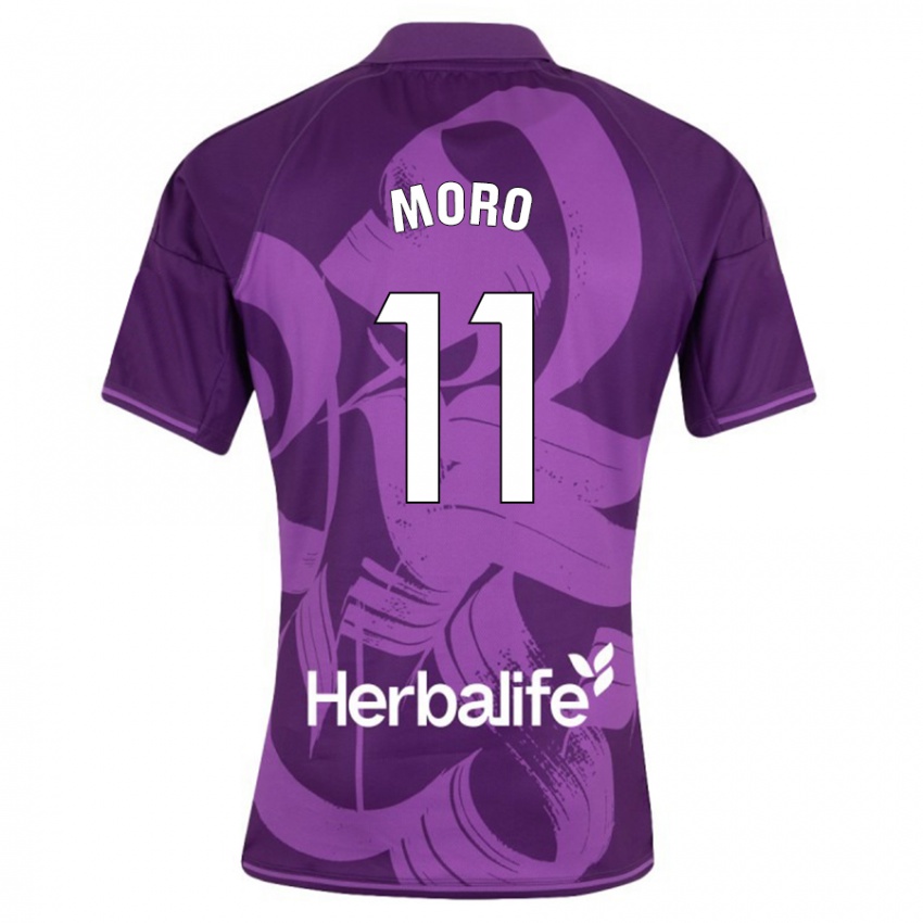 Hombre Camiseta Raul Moro #11 Violeta 2ª Equipación 2023/24 La Camisa México