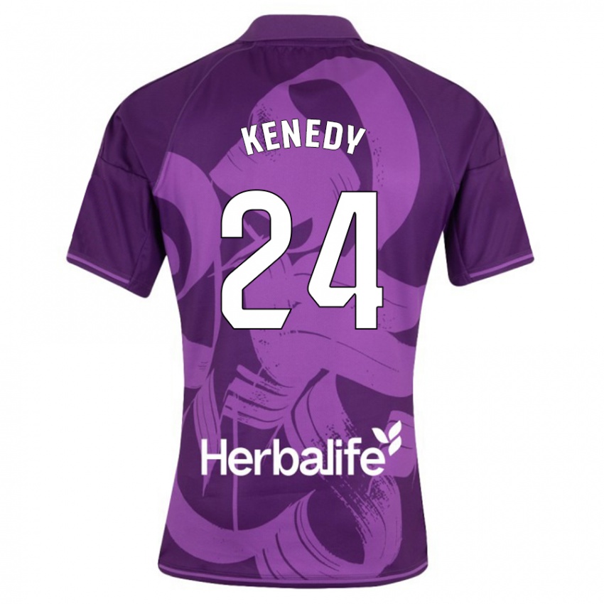 Hombre Camiseta Kenedy #24 Violeta 2ª Equipación 2023/24 La Camisa México