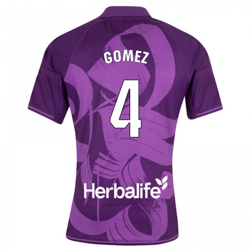 Hombre Camiseta Adrián Gómez #4 Violeta 2ª Equipación 2023/24 La Camisa México