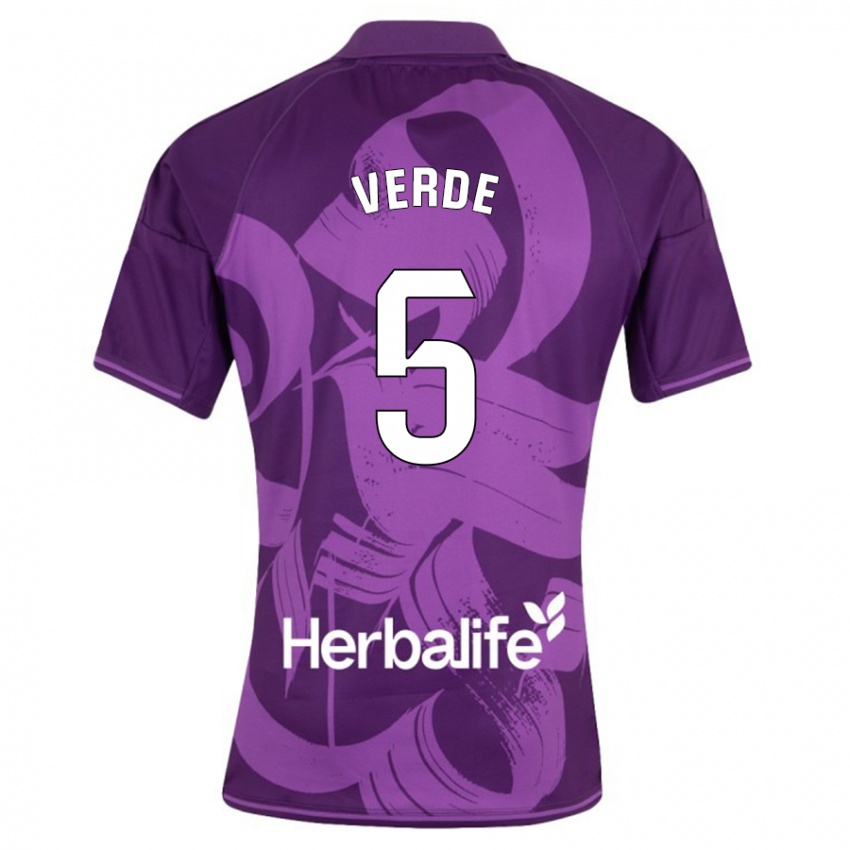 Hombre Camiseta Adrián Verde #5 Violeta 2ª Equipación 2023/24 La Camisa México