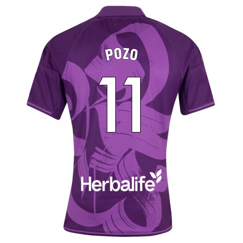 Hombre Camiseta Manuel Pozo #11 Violeta 2ª Equipación 2023/24 La Camisa México