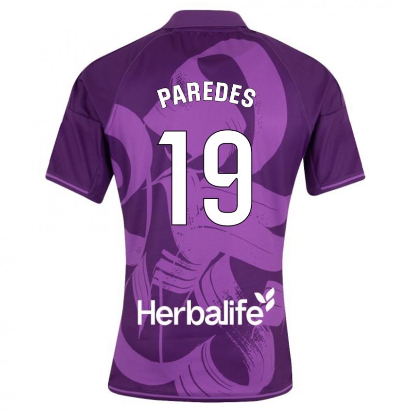 Hombre Camiseta Yago Paredes #19 Violeta 2ª Equipación 2023/24 La Camisa México