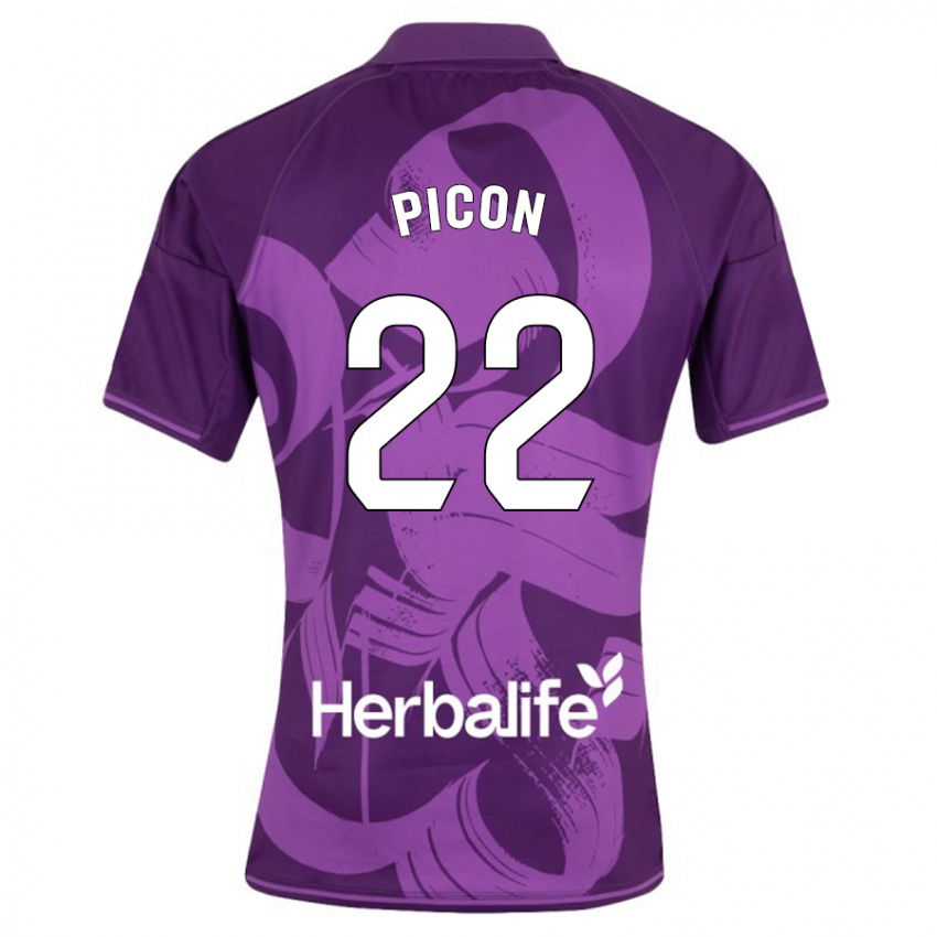 Hombre Camiseta Pablo Picón #22 Violeta 2ª Equipación 2023/24 La Camisa México