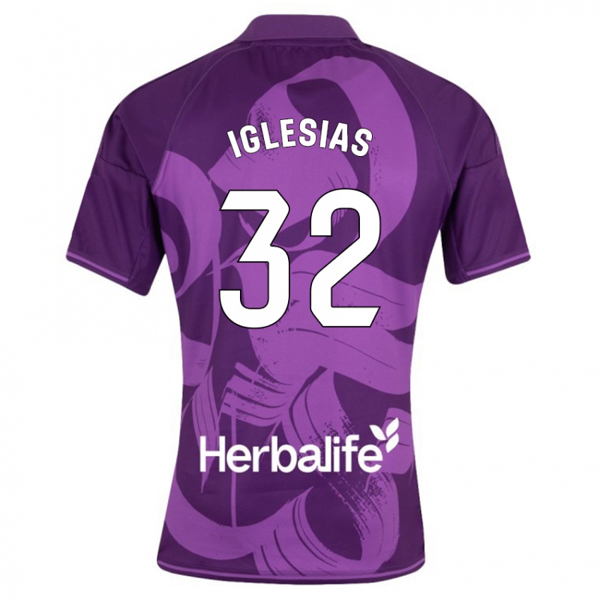 Hombre Camiseta Koke Iglesias #32 Violeta 2ª Equipación 2023/24 La Camisa México