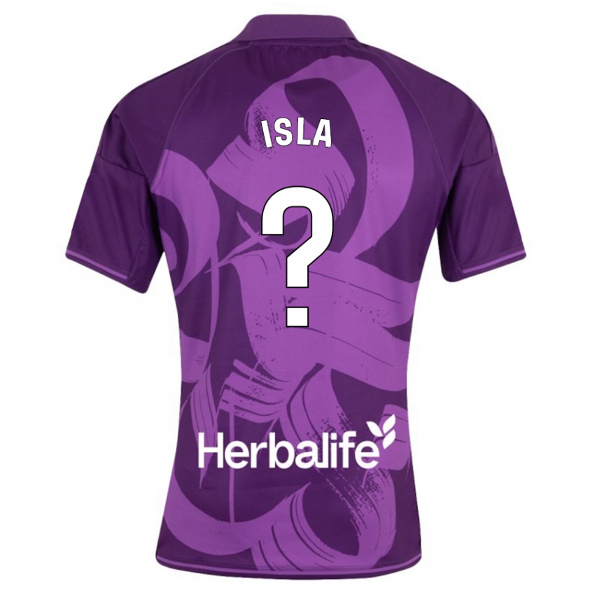 Hombre Camiseta Cristian Isla #0 Violeta 2ª Equipación 2023/24 La Camisa México