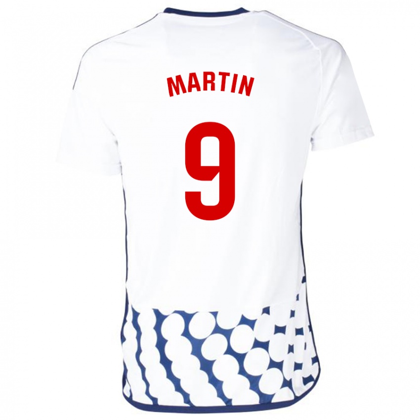 Hombre Camiseta Carlos Martin #9 Blanco 2ª Equipación 2023/24 La Camisa México