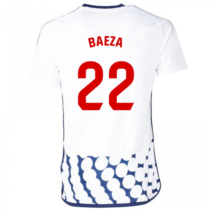 Hombre Camiseta Miguel Baeza #22 Blanco 2ª Equipación 2023/24 La Camisa México