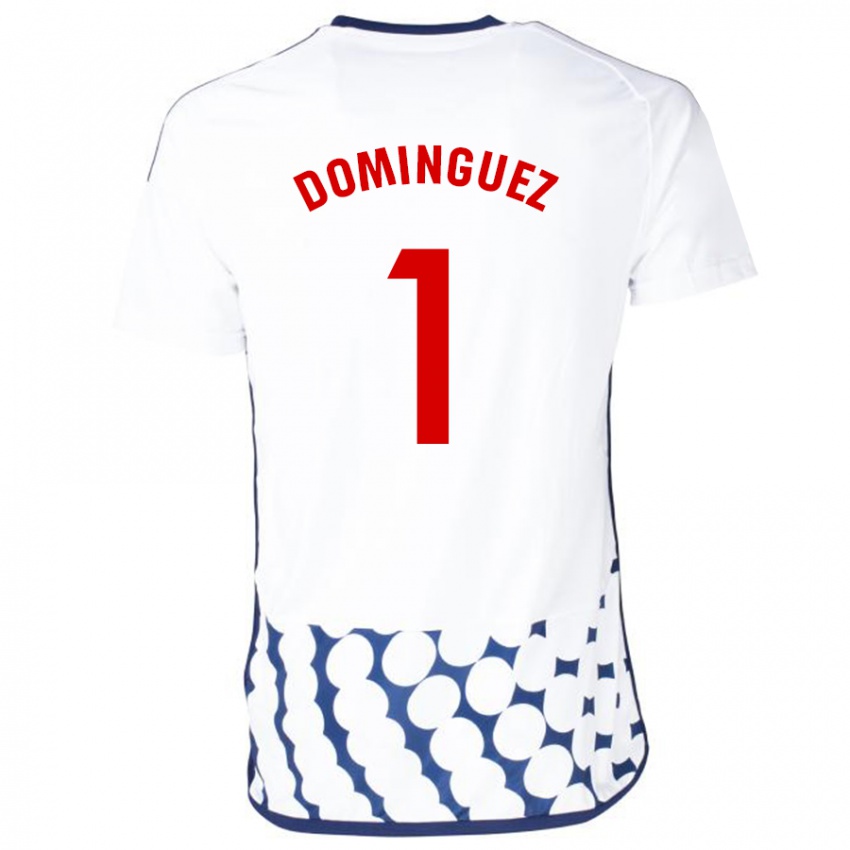 Hombre Camiseta Iago Domínguez #1 Blanco 2ª Equipación 2023/24 La Camisa México