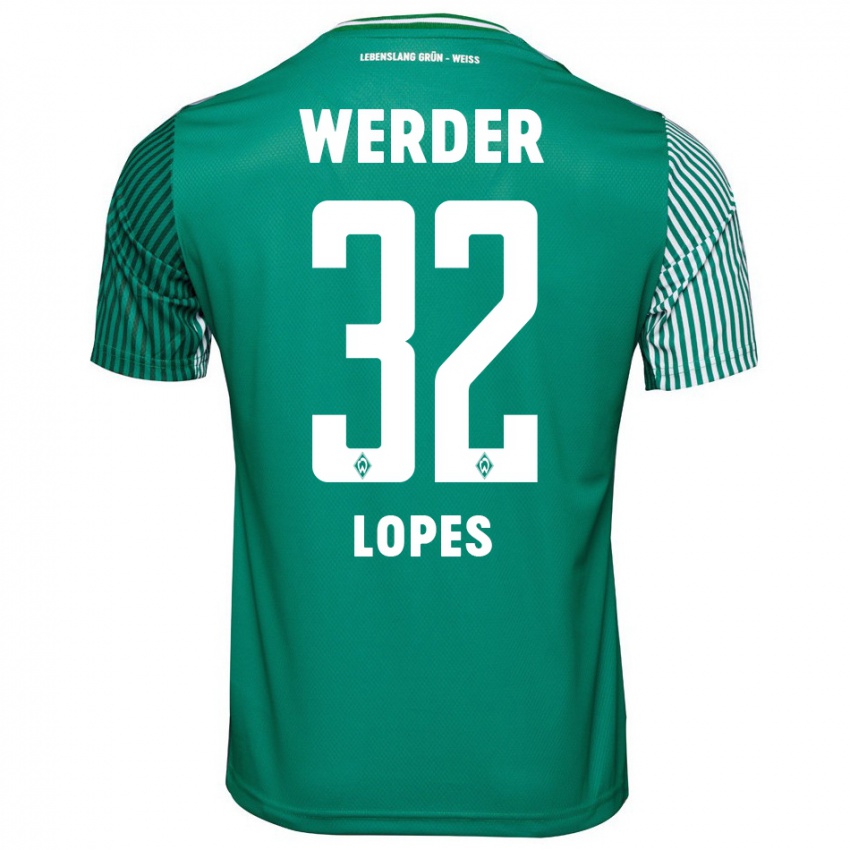 Mujer Camiseta Eugenio Lopes #32 Verde 1ª Equipación 2023/24 La Camisa México