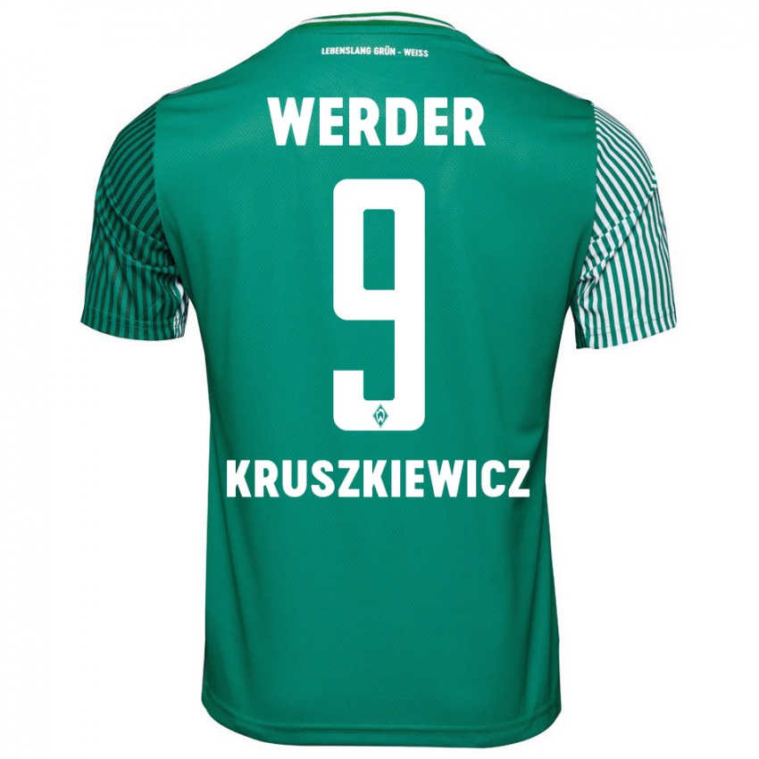 Mujer Camiseta Jakub Kruszkiewicz #9 Verde 1ª Equipación 2023/24 La Camisa México