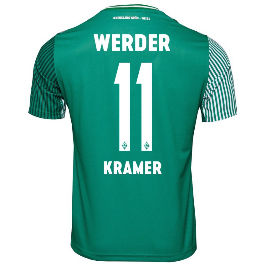 Mujer Camiseta Levi-Marinus Kramer #11 Verde 1ª Equipación 2023/24 La Camisa México