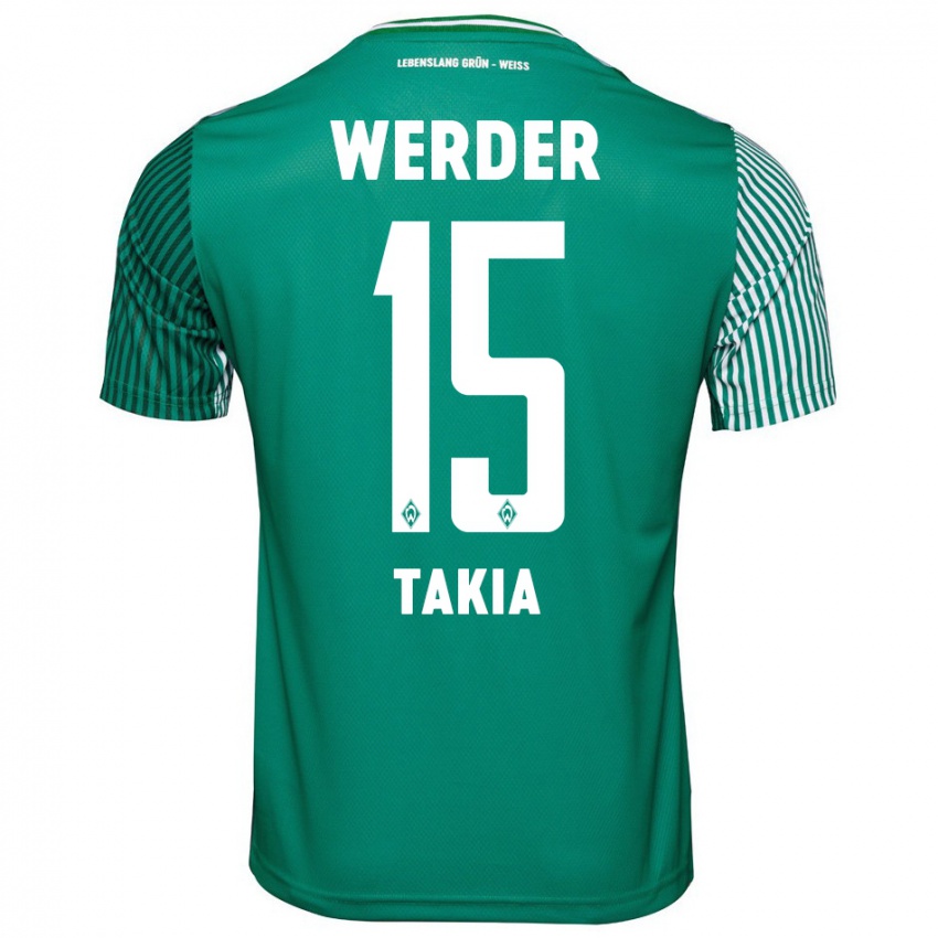 Mujer Camiseta Toirik Onlam Takia #15 Verde 1ª Equipación 2023/24 La Camisa México