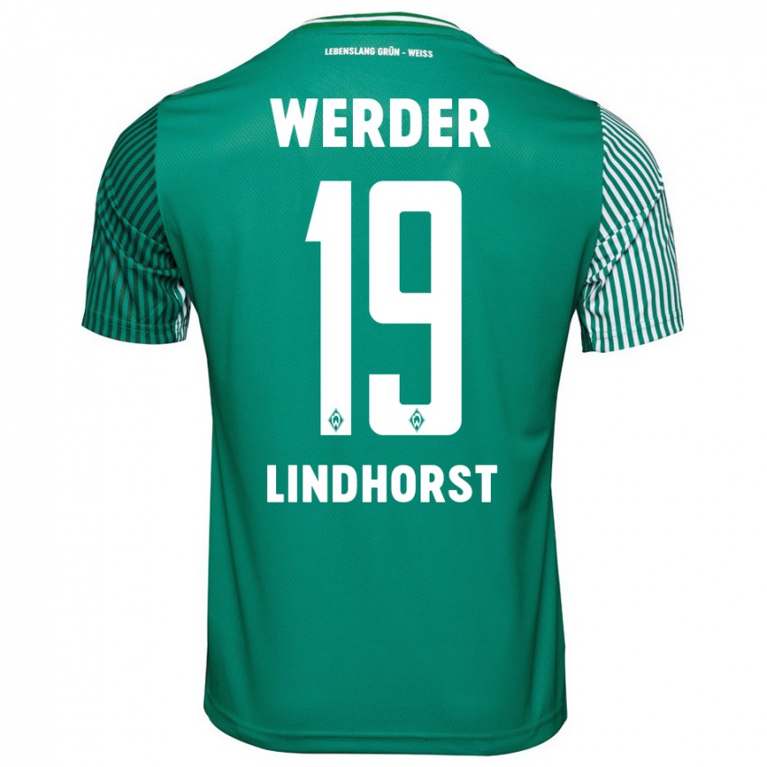 Mujer Camiseta Jerrit Lindhorst #19 Verde 1ª Equipación 2023/24 La Camisa México