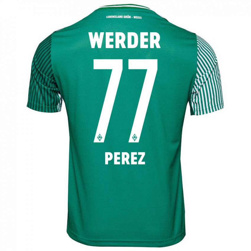 Mujer Camiseta Catalina Pérez Jaramillo #77 Verde 1ª Equipación 2023/24 La Camisa México