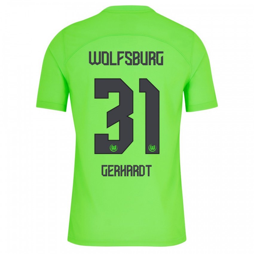 Mujer Camiseta Yannick Gerhardt #31 Verde 1ª Equipación 2023/24 La Camisa México