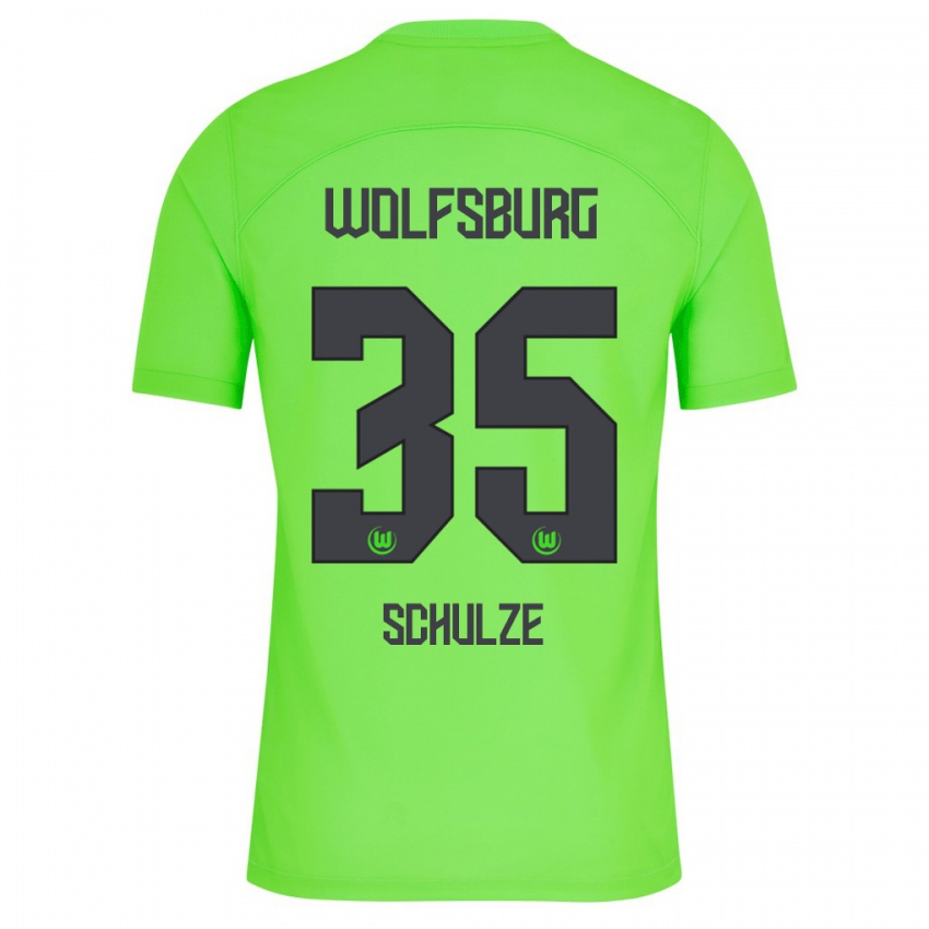 Mujer Camiseta Philipp Schulze #35 Verde 1ª Equipación 2023/24 La Camisa México