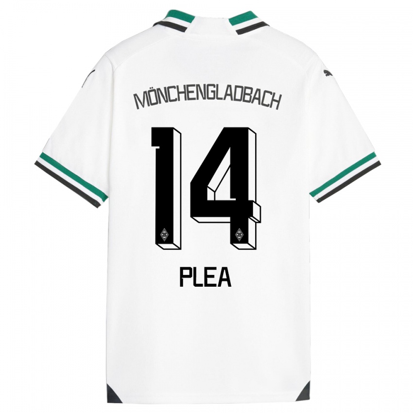 Mujer Camiseta Alassane Plea #14 Blanco Verde 1ª Equipación 2023/24 La Camisa México