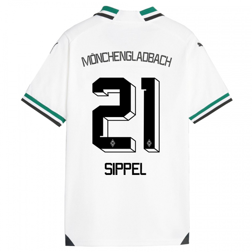 Mujer Camiseta Tobias Sippel #21 Blanco Verde 1ª Equipación 2023/24 La Camisa México