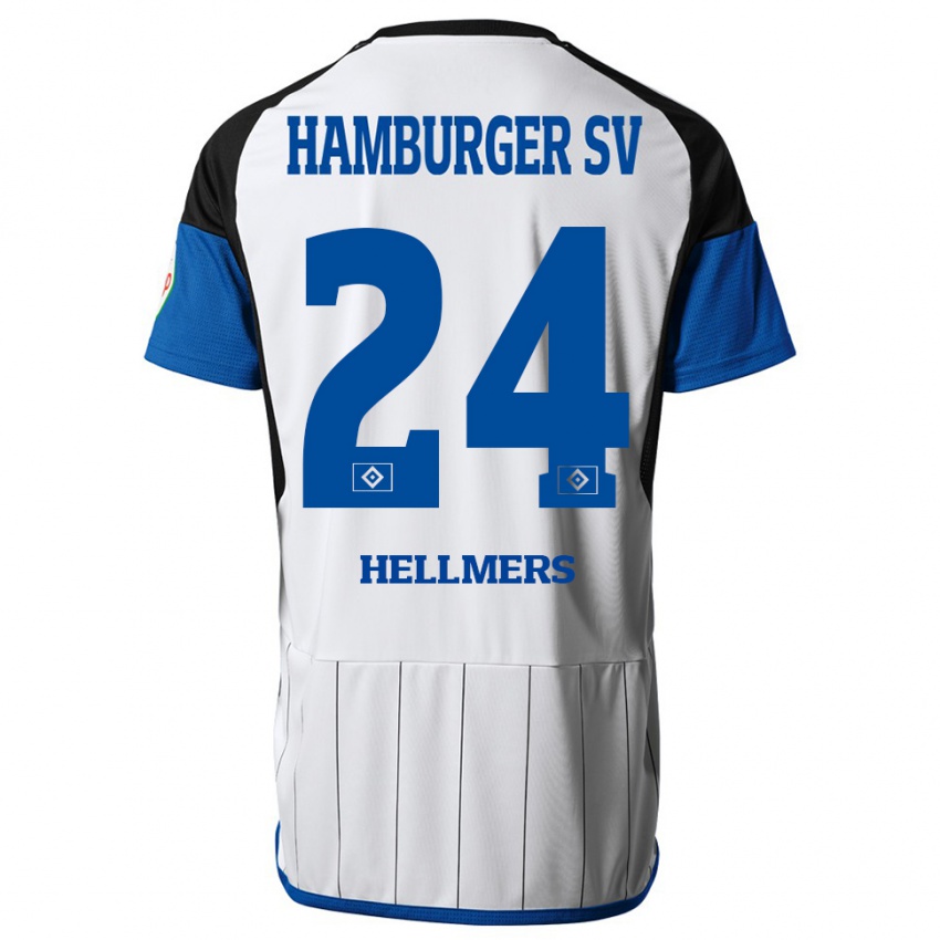 Mujer Camiseta Maximilian Hellmers #24 Blanco 1ª Equipación 2023/24 La Camisa México