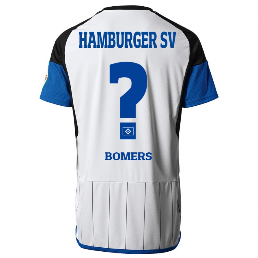 Mujer Camiseta Henrik Bomers #0 Blanco 1ª Equipación 2023/24 La Camisa México