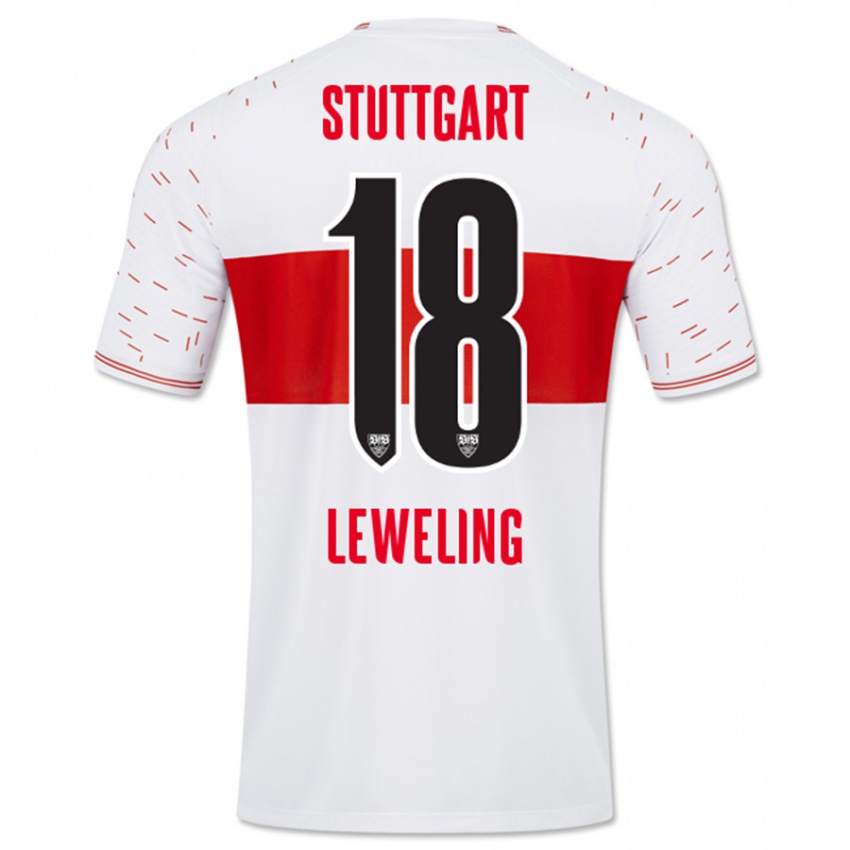 Mujer Camiseta Jamie Leweling #18 Blanco 1ª Equipación 2023/24 La Camisa México