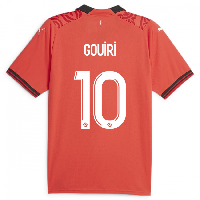 Mujer Camiseta Amine Gouiri #10 Rojo 1ª Equipación 2023/24 La Camisa México