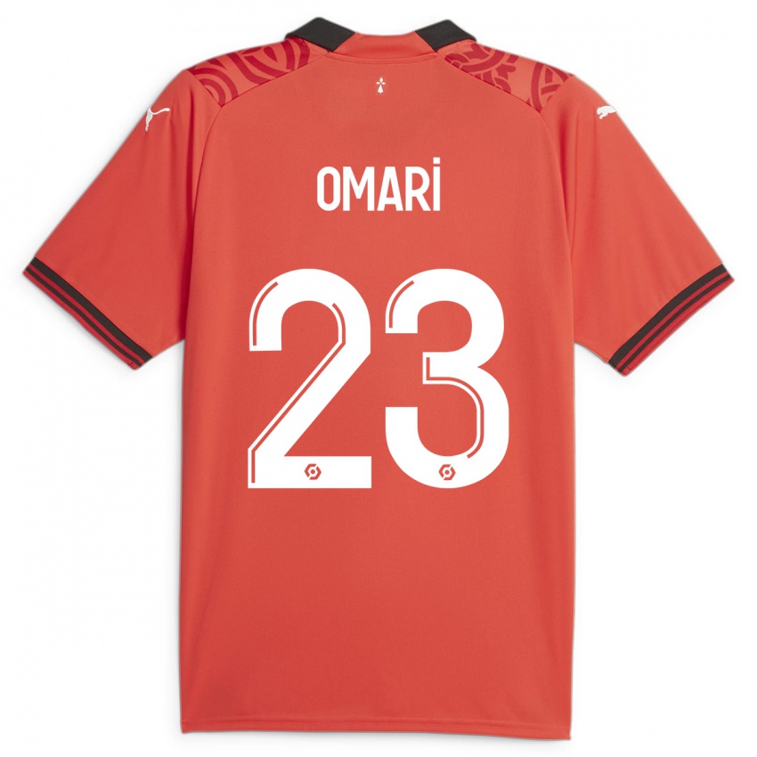 Mujer Camiseta Warmed Omari #23 Rojo 1ª Equipación 2023/24 La Camisa México