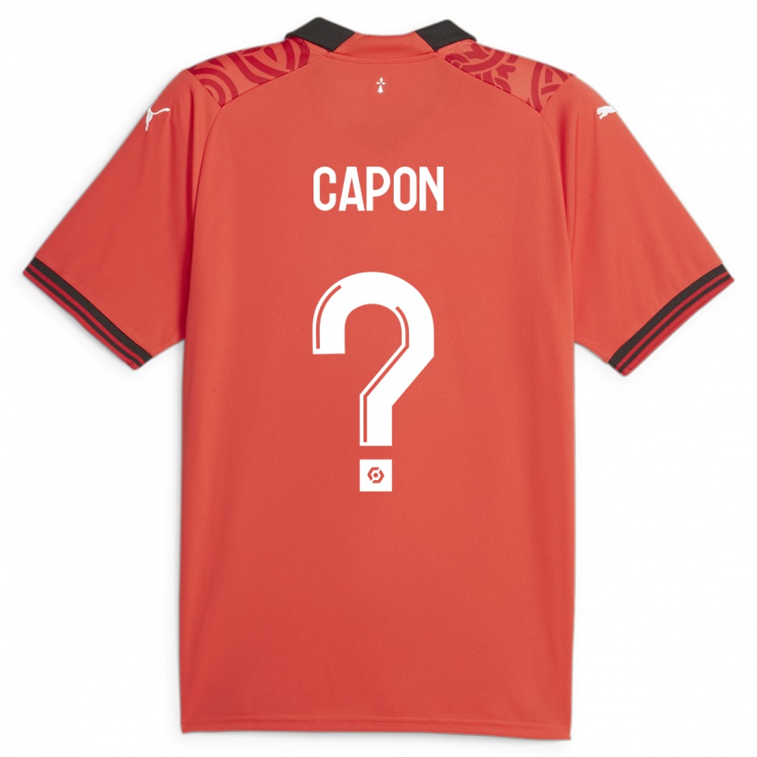 Mujer Camiseta José Capon #0 Rojo 1ª Equipación 2023/24 La Camisa México