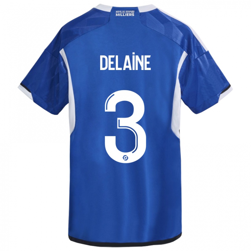 Mujer Camiseta Thomas Delaine #3 Azul 1ª Equipación 2023/24 La Camisa México