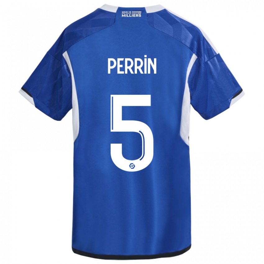 Mujer Camiseta Lucas Perrin #5 Azul 1ª Equipación 2023/24 La Camisa México