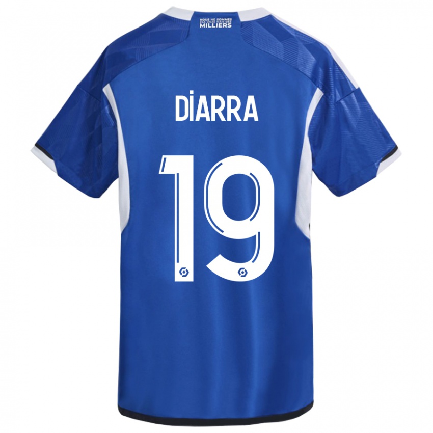 Mujer Camiseta Habib Diarra #19 Azul 1ª Equipación 2023/24 La Camisa México