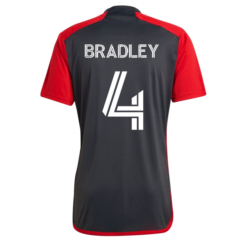 Mujer Camiseta Michael Bradley #4 Gris 1ª Equipación 2023/24 La Camisa México