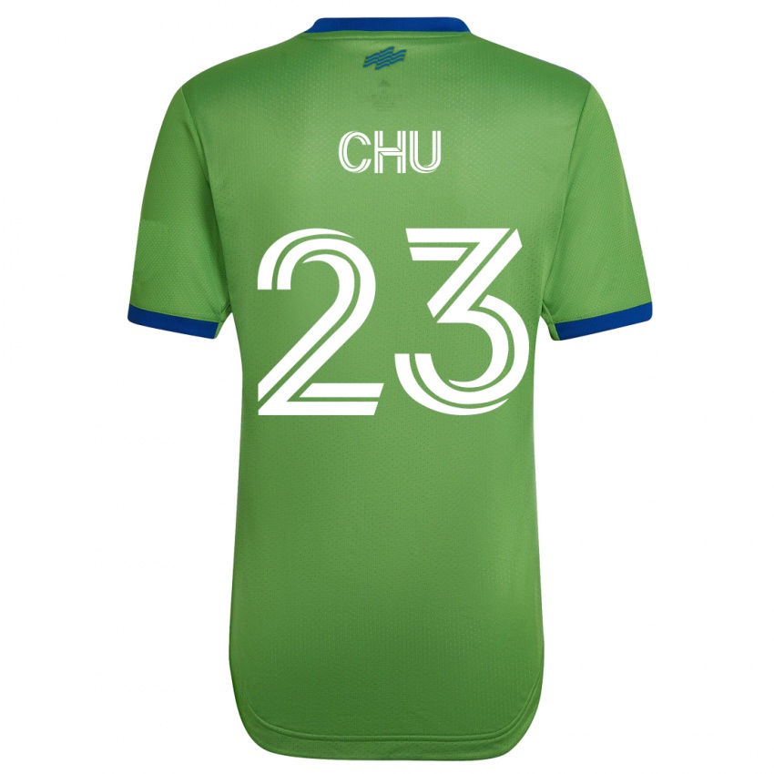 Mujer Camiseta Leo Chu #23 Verde 1ª Equipación 2023/24 La Camisa México