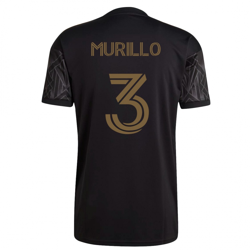 Mujer Camiseta Jesús Murillo #3 Negro 1ª Equipación 2023/24 La Camisa México