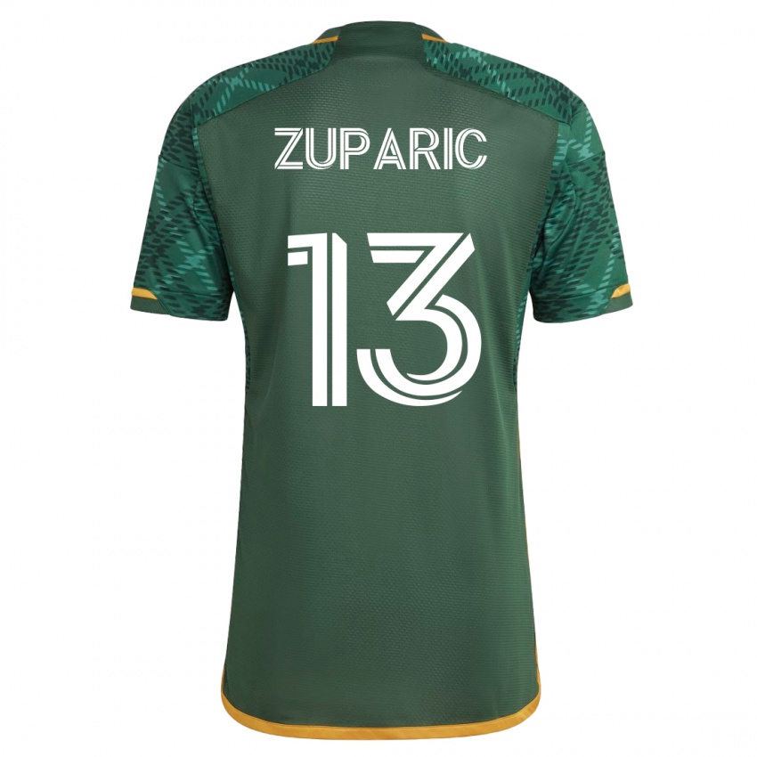 Mujer Camiseta Dario Zuparic #13 Verde 1ª Equipación 2023/24 La Camisa México