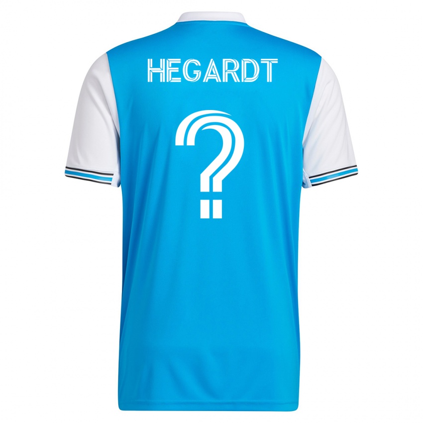 Mujer Camiseta Chris Hegardt #0 Azul 1ª Equipación 2023/24 La Camisa México