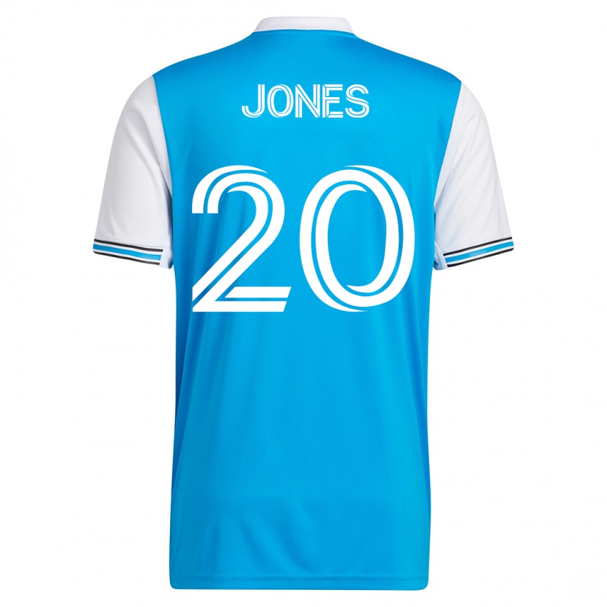 Mujer Camiseta Derrick Jones #20 Azul 1ª Equipación 2023/24 La Camisa México
