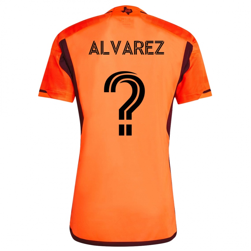 Mujer Camiseta Gianmarco Alvarez #0 Naranja 1ª Equipación 2023/24 La Camisa México