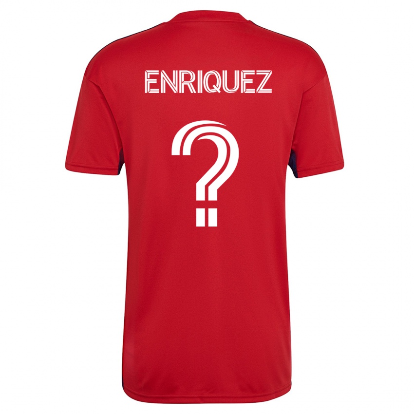 Mujer Camiseta Fabian Enriquez #0 Rojo 1ª Equipación 2023/24 La Camisa México