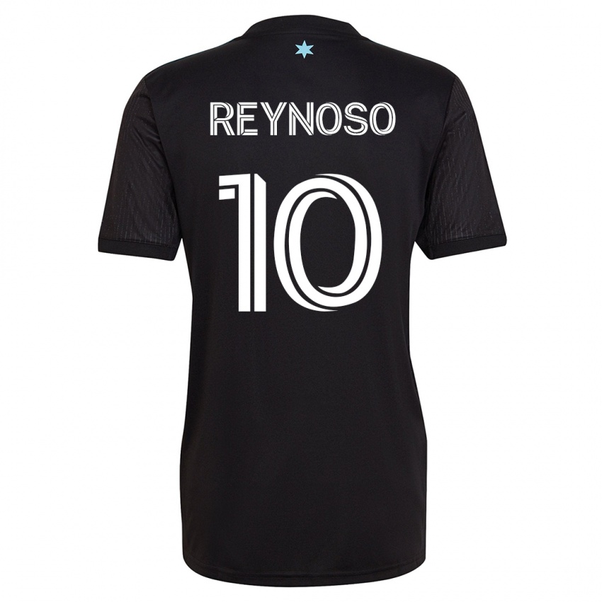 Mujer Camiseta Emanuel Reynoso #10 Negro 1ª Equipación 2023/24 La Camisa México