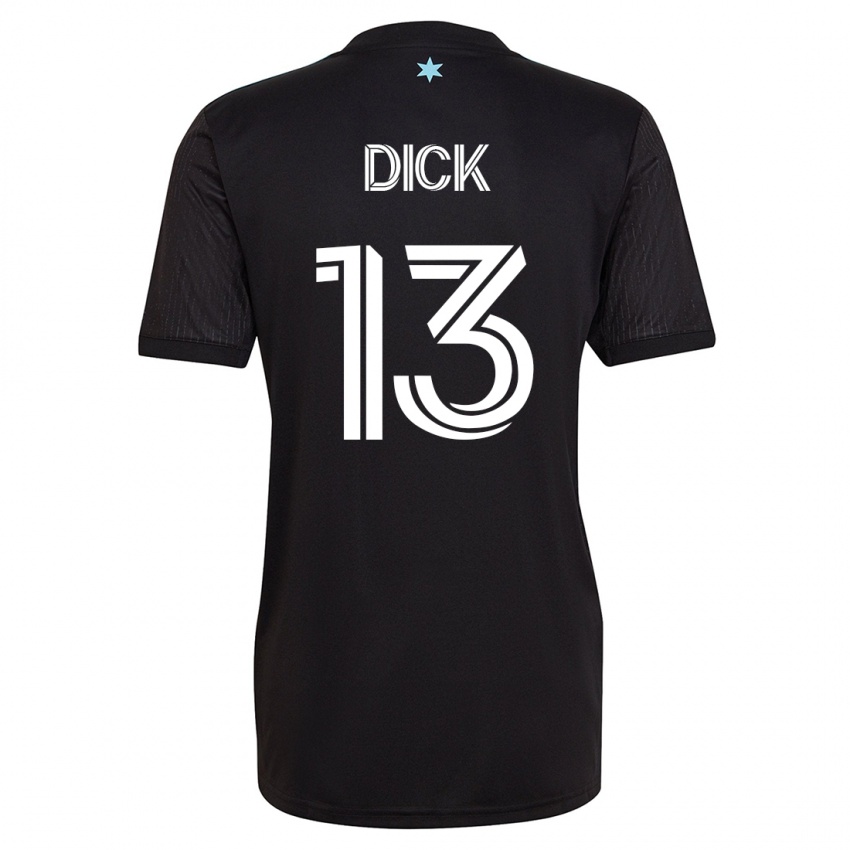 Mujer Camiseta Eric Dick #13 Negro 1ª Equipación 2023/24 La Camisa México