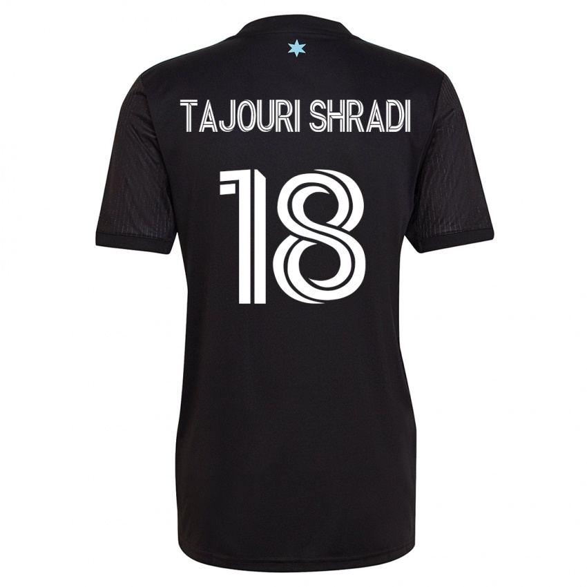 Mujer Camiseta Ismael Tajouri-Shradi #18 Negro 1ª Equipación 2023/24 La Camisa México