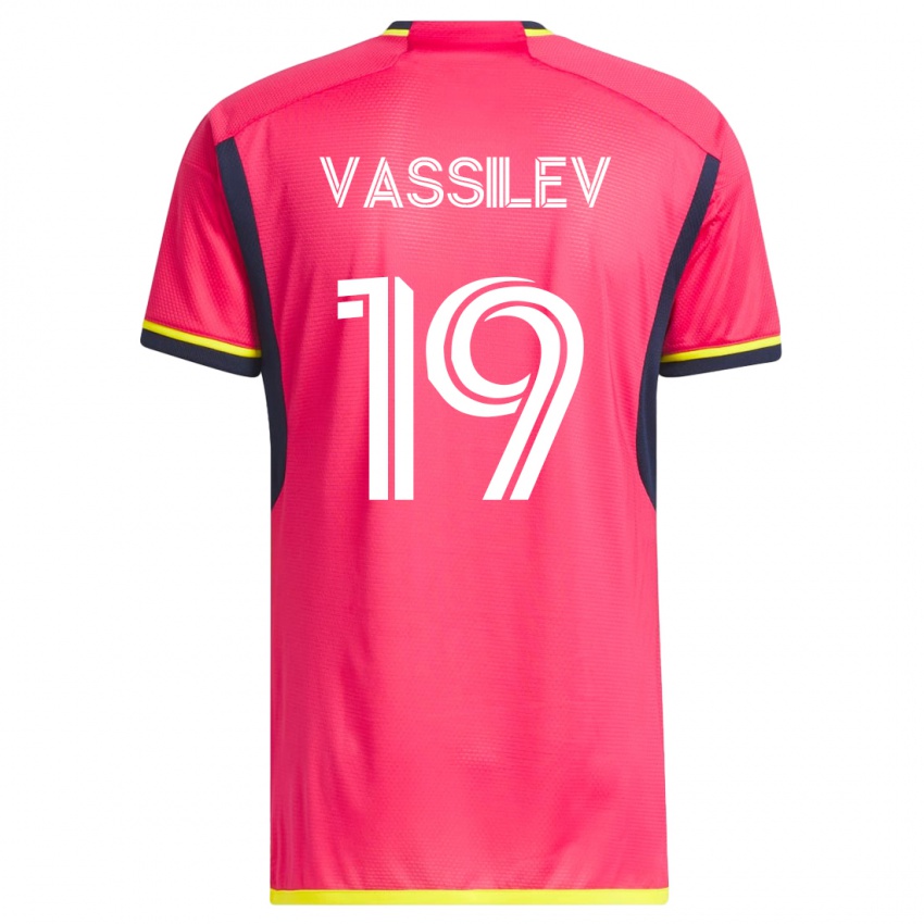 Mujer Camiseta Indiana Vassilev #19 Rosa 1ª Equipación 2023/24 La Camisa México