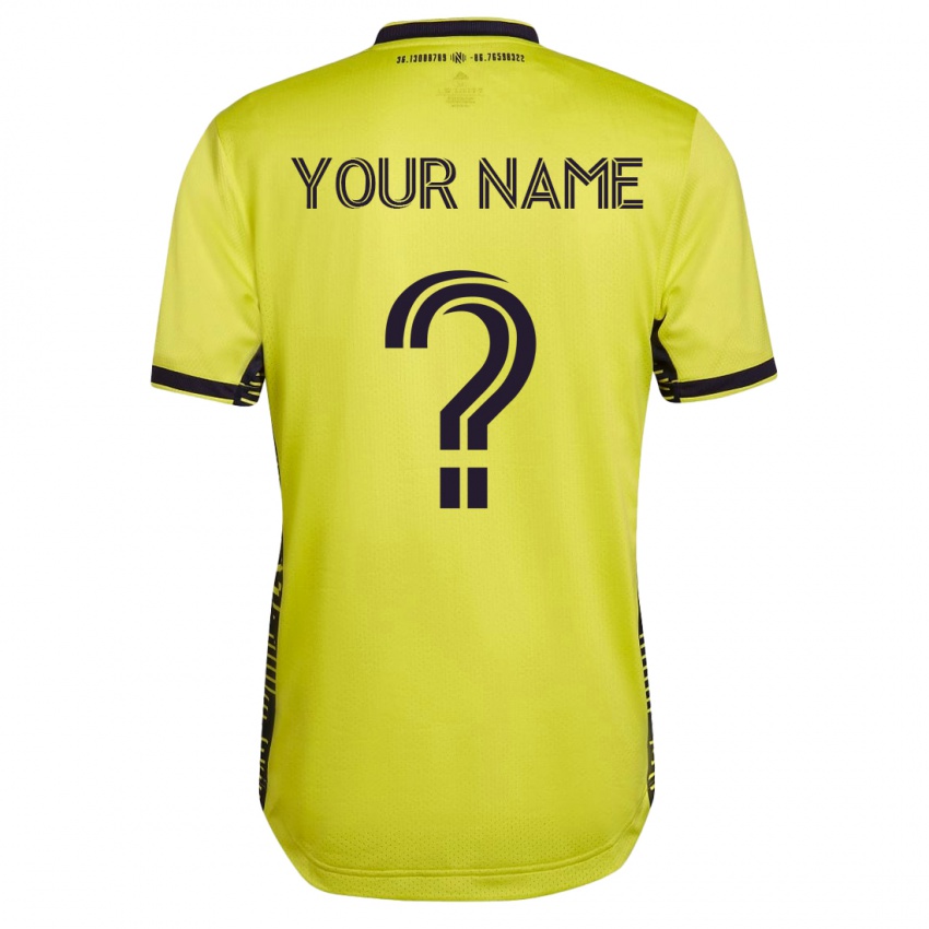 Mujer Camiseta Su Nombre #0 Amarillo 1ª Equipación 2023/24 La Camisa México