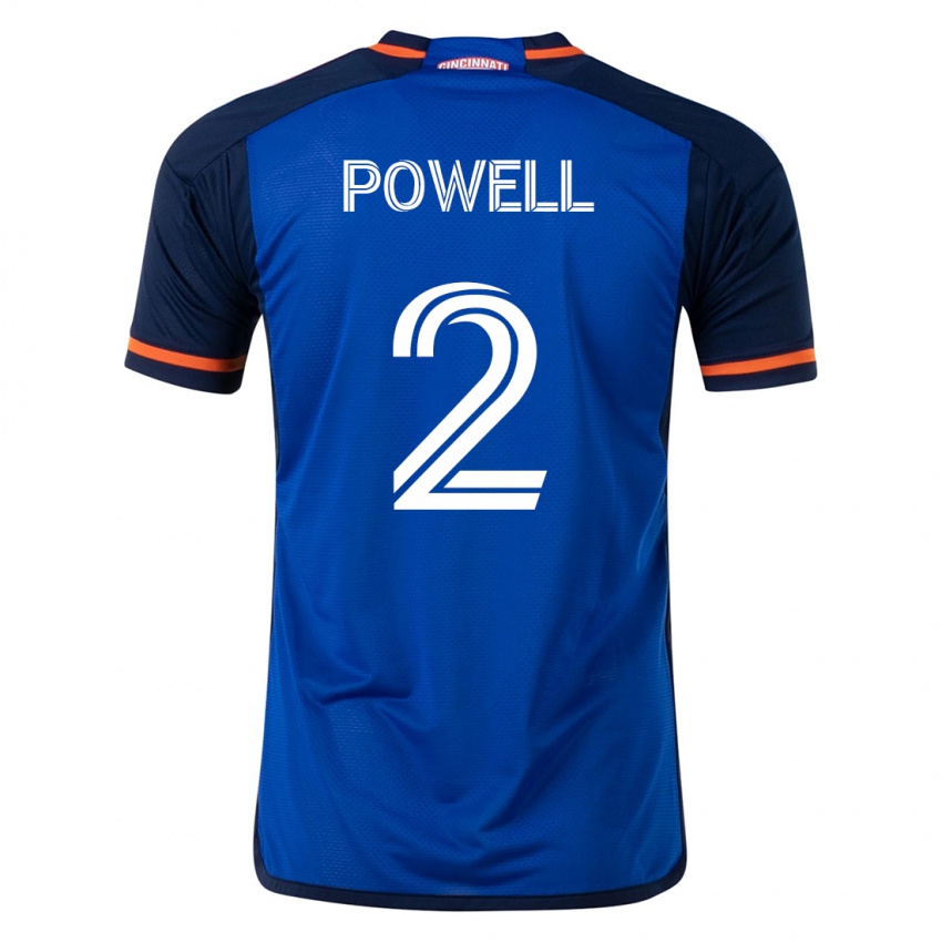 Mujer Camiseta Alvas Powell #2 Azul 1ª Equipación 2023/24 La Camisa México