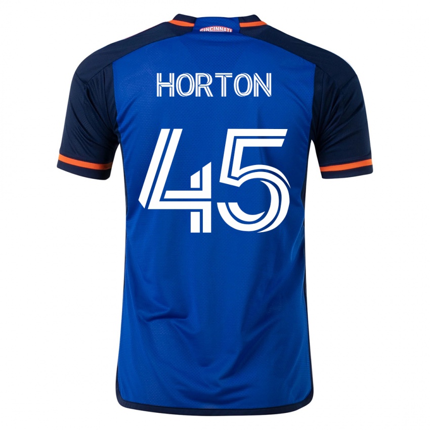 Mujer Camiseta Philip Horton #45 Azul 1ª Equipación 2023/24 La Camisa México